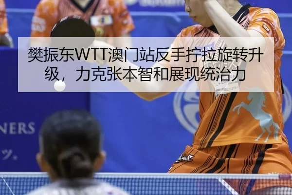 樊振东WTT澳门站反手拧拉旋转升级，力克张本智和展现统治力